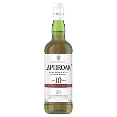 Laphroaig 10 Jahre Sherry Oak Finish | Islay Single Malt Scotch Whisky | mit Geschenkverpackung | Süß und torfig mit medizinischen Noten | 48 Prozent Vol | 700ml Einzelflasche von Laphroaig