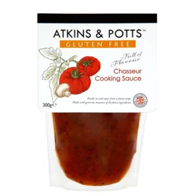 Atkins and Potts Glutenfreie Chasseur-Soße, 300 g, 6 Stück