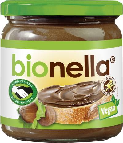 Bionella Bio Nuss-Nougat-Creme vegan Fairtrade 400G
