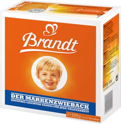 Brandt Markenzwieback 225G