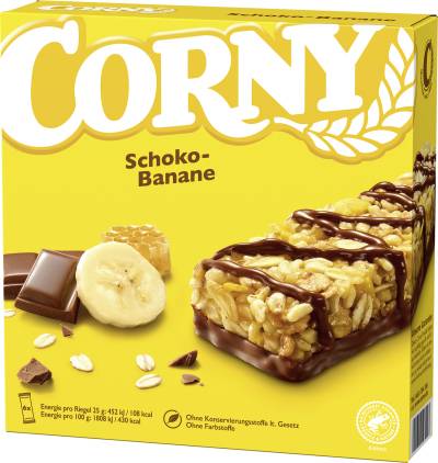 Corny Schoko-Banane Riegel 6ST 150G