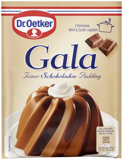 Dr.Oetker Gala Puddingpulver Schokolade 3ST 150G