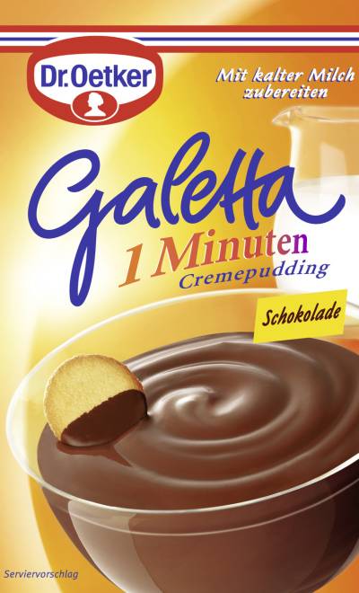 Dr.Oetker Galetta 1 Minuten Cremepudding Schokolade 99G
