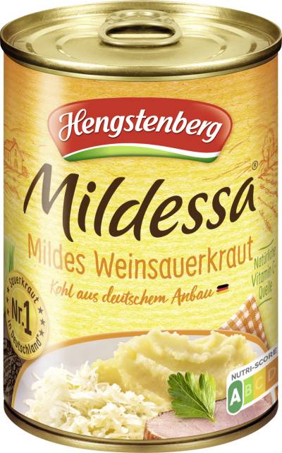 Hengstenberg Mildessa Mildes Weinsauerkraut 550G