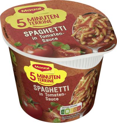 Maggi 5 Minuten Terrine Spaghetti in Tomatensauce 60G