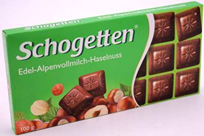 Schogetten Vollmilch-Nuss Schokolade (15x 100g Tafel) von Schogetten