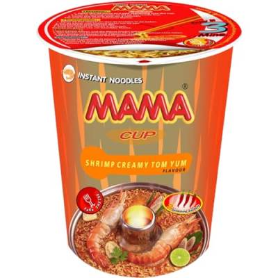 MAMA - Instant Cup Nudeln Garnelen Sahnig - Multipack (16 X 70 GR) von MAMA
