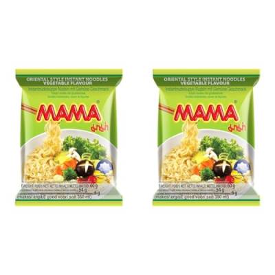 MAMA - Instant Nudeln Gemüse - (1 X 60 GR) (Packung mit 2) von MAMA