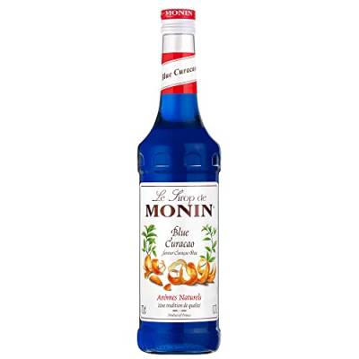 Monin Blau Curacao Syrup 70cl Karton mit 6 Flaschen Blau Curacao Syrup Aroma für Cocktails von MONIN