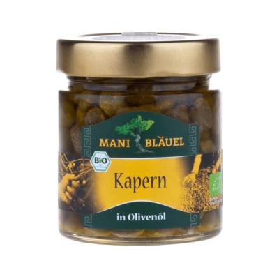 Bio Kapern in Olivenöl von Mani
