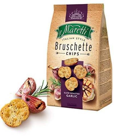 Maretti Bruschette Bites Roasted Garlic, 6er Pack (6 x 150 g) von Maretti