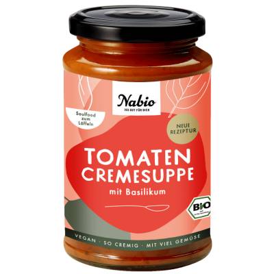 Bio Tomaten Suppe mit Basilikum von NAbio