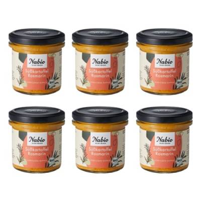 NABIO | Mediterraner Aufstrich Süßkartoffel Rosmarin I vegan I (6 x 135g) von NABIO