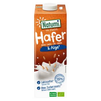 Natumi Bio Hafer Alge Drink 8er Pack (8 x 1l) von Natumi