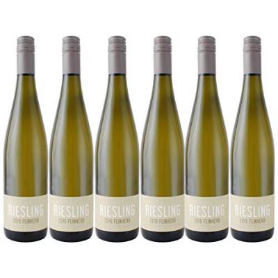 Nehrbaß - “Riesling 2022” - Weißwein feinherb 6 x á 0,75 Liter - Qualitätswein - Vegan - Aus Deutschland (Rheinhessen) - mit Schraubverschluss von Nehrbaß