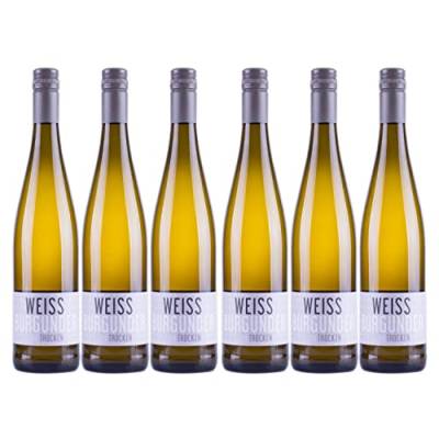 Nehrbaß - “Weißburgunder 2022” - Weißwein trocken 6 x á 0,75 Liter - Qualitätswein - Vegan - Aus Deutschland (Rheinhessen) - mit Schraubverschluss von Nehrbaß
