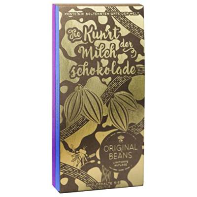 Original Beans - Die Kunst der Milchschokolade 2x70g Tafeln - CH-BIO-006- 1x Esmeraldas Milk 42% Und 1x Femmes de Virunga 55% von Original Beans