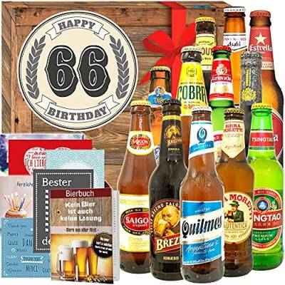 Geschenke zum 66. / 66-Geburtstag Geschenke Männer/Bier aus der Welt von ostprodukte-versand
