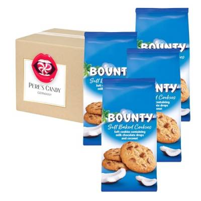 BOUNTY Cookies 4 x 180g Soft Baked Cookies Kekse mit Geschenk von Pere's Candy von PERE’S CANDY