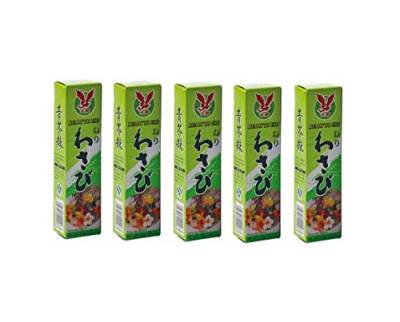 Pamai Pai® Bigpack: 5 x 43g Tuben Wasabi Paste scharf für Sushi grüner Meerrettich Wasabipaste von Pamai Pai