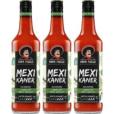 Papa Fuego Mexikaner (3 x 0.7 l) | Mittelscharfer Tomatenschnaps von Papa Fuego