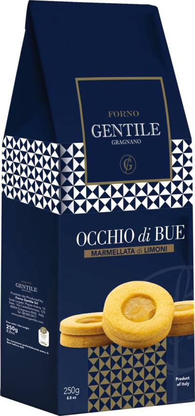 Gentile Occhio di Bue Kekse mit Zitronenmarmelade 250 g von Pastificio Gentile