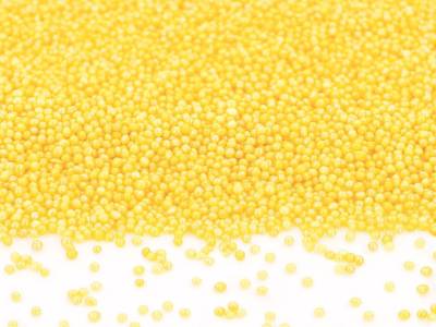 Mini-Perlen gelb-glimmer 100g von Cake-Masters Basics