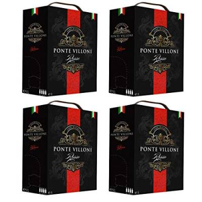 Bag-in-Box - Vin d'Italie - Ponte Villoni - Italien - - Rotwein, lieblich, Box mit:4 Boxen von Ponte Villoni