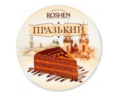Torte "Praga" mit Cremefüllung 25% und mit Schokoladenkuvertüre 25% überzogen, tiefgefroren | 520g | ein Geschenk | Feiertag | die Familie von ROSHEN