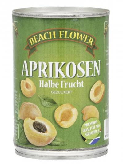 Beach Flower Aprikosen Halbe Frucht von Royalbeach