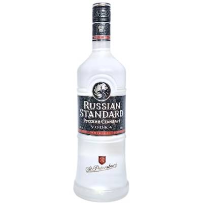 Russian Standard Vodka Orginal (1 x 1000 ml), russischer Vodka aus St. Petersburg, Premium-Vodka mit Winterweizen und klarem Gletscherwasser, reiner und weicher Geschmack, 40 % Alk. | 1l (1er Pack) von Russian Standard