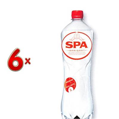 SPA Barisart PET 6 x 1 l Flasche (Wasserflasche mit etwas Kohlensäure) von SPA
