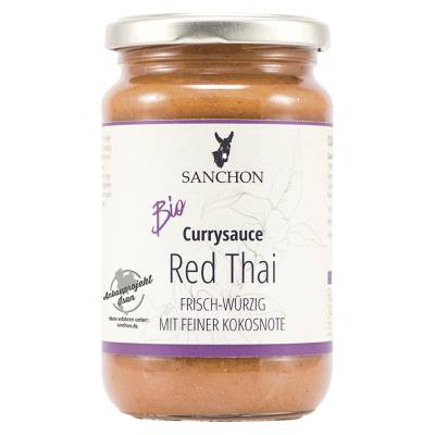 Bio Currysauce Red Thai von Sanchon
