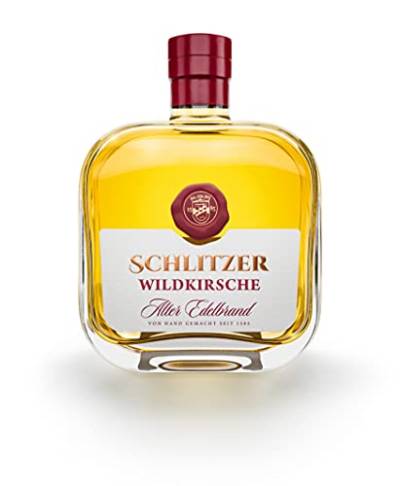 Schlitzer Alter Wildkirschen Brand – 43% Vol., 0,5l – Edelobstbrand gelagert im Kirschbaumfass von Schlitzer Destillerie