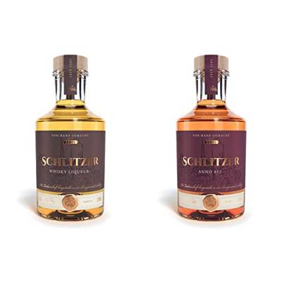Schlitzer Whisky Liqueur mit Vanille Geschmack (1 x 0.5l) & Anno 812 Whisky-Korn Cuvée (1 x 0.5l) von Schlitzer Destillerie