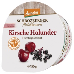 Joghurt mit Kirsche & Holunder von Schrozberger Milchbauern