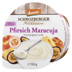 Joghurt mit Pfirsich & Maracuja von Schrozberger Milchbauern