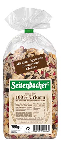 Seitenbacher 100% Urkorn Müsli Emmer und Einkorn (1 x 750 g) von Seitenbacher