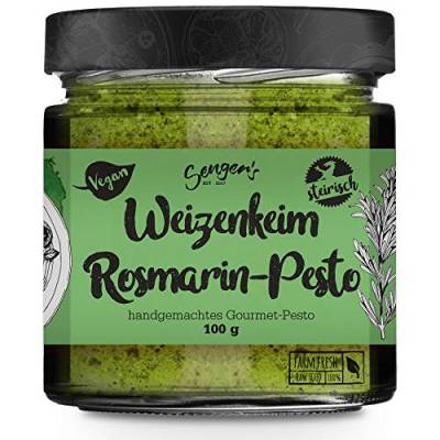 Sengers Veganes Weizenkeim-Pesto Rosmarin, Premium Pesto 100% Superfood aus Österreich. 100g von Senger's