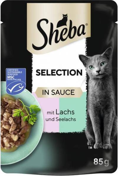 Sheba Selection in Sauce mit Lachs und Seelachs von Sheba