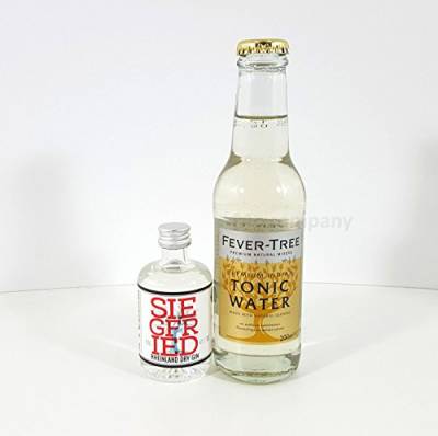 Gin Tonic mini Set - Siegfried Rheinland Dry Gin 40ml (41% Vol) + Fever-Tree Tonic Water 200ml von Siegfried