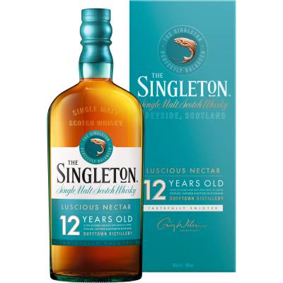 The Singleton of Dufftown 12 Years Single Malt, Scotch Whisky, 0,7 L, 40% Vol., Schottland, Spirituosen von Singleton Distillery, Church St, Dufftown AB55 4BR, Scotland