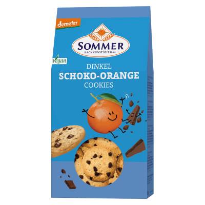 Bio Dinkel Schoko-Orange Cookies von Sommer