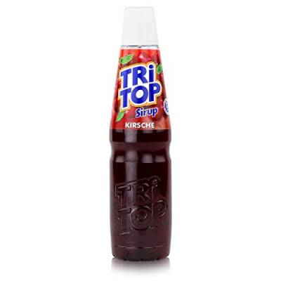 TRi TOP Getränkesirup Kirsche 1 x 600ml | Sirup für Wassersprudler | 1 Flasche ergibt ca. 5 Liter Erfrischungsgetränk von TRI TOP