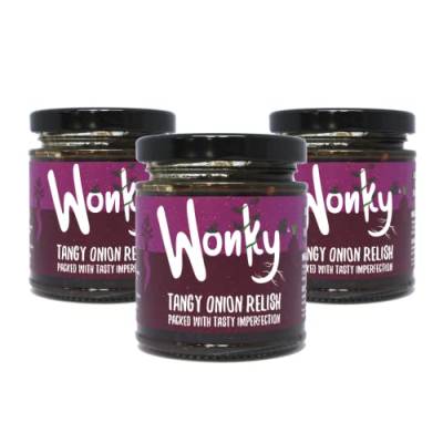 The Wonky Food Company Relish 3er-Pack (200 g) – Helping Fight Food Waste (Tangy Onion) von The Wonky Food Company