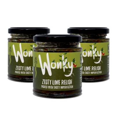 The Wonky Food Company Relish 3er-Pack (200 g) – Helping Fight Food Waste (Zesty Lime) von The Wonky Food Company