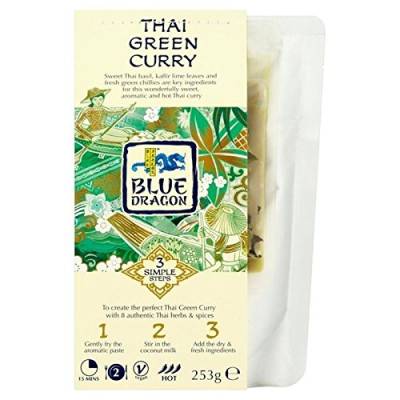 Blue Dragon Tailandese Green Curry 3 Step Kit 225g (2-er Pack) von Blue Dragon