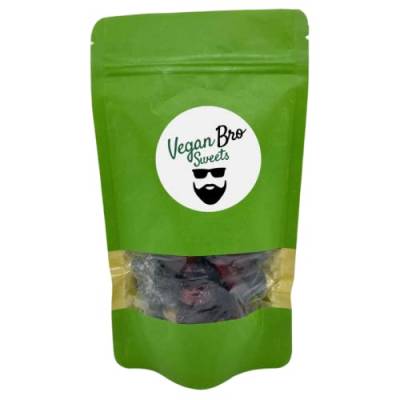 Vegan Bro SWEETS Mini Bag Lakritz gemischt - 200g Vegane Fruchtgummis Weingummi Lakritz - perfekt zum verschenken von Vegan Bro SWEETS