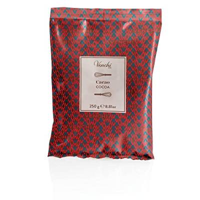 Venchi - Kakaopäckchen - Kakaopulver, 250 g - Ideal für Süßigkeiten, Dekorationen und Zubereitungen - Glutenfrei von Venchi