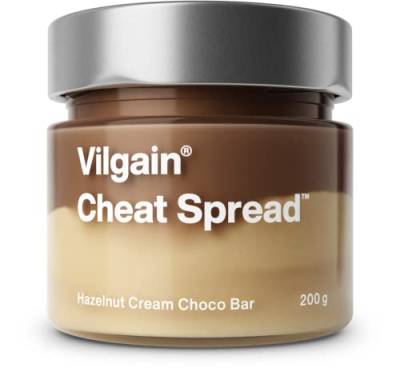 Title: Vilgain® Cheat Spread - Vegane Protein Haselnusscreme, hochwertiges Eiweiß | 100% natürlich, ohne künstliche Zusatzstoffe | Heißluftgeröstete Nüsse | Schokoriegel Haselnusscreme, 200g von Vilgain